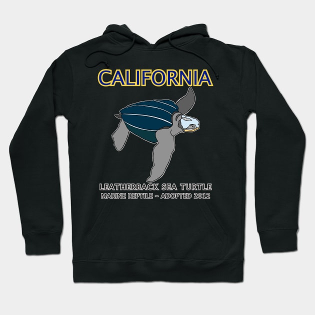 California - Leatherback Sea Turtle - Original Hoodie by cfmacomber